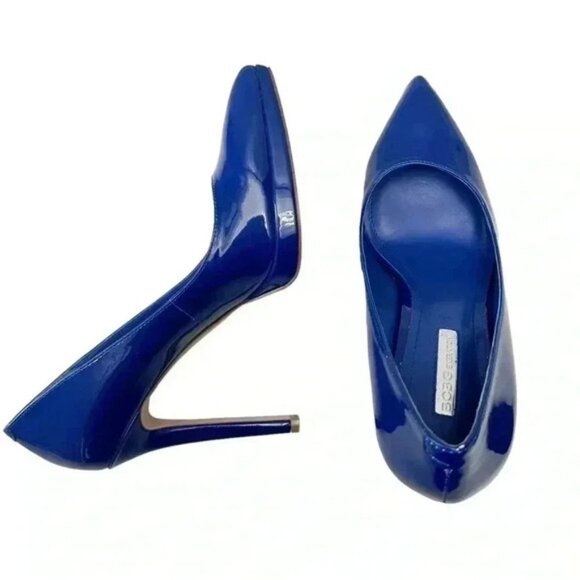 BCGBeneration Pointy Toe Pumps High Heel Platform Stilettos Cobalt Blue Size 7 - Picture 7 of 16